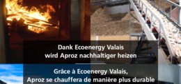 Grâce à Ecoenergy Valais, Aproz se chauffera de manière plus durable